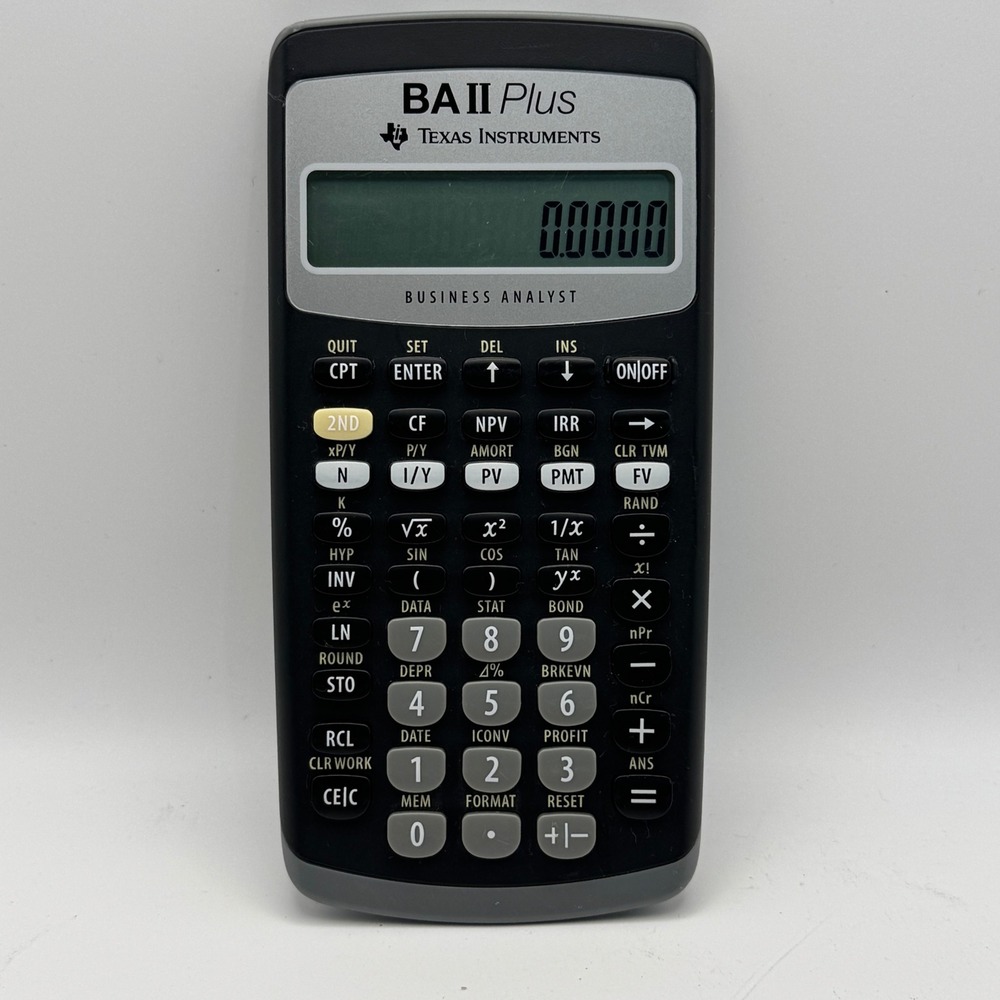 Texas Instruments BA II Plus Business‎ Analyst Financial Calculator TI-BAII PLUS